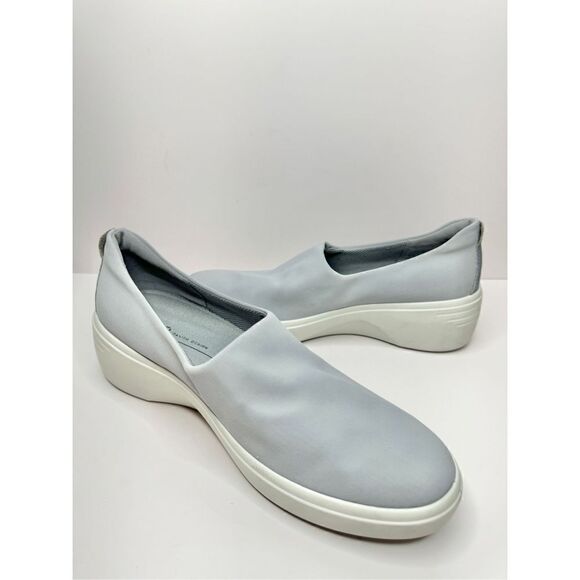 Ecco Soft 7 Sneaker Womens Size 8.5 Gray Slip On Wedge Shoes - Picture 6 of 10